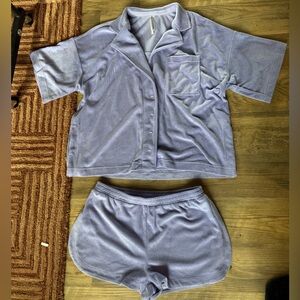 Anthropologie Lavender Pajama Set